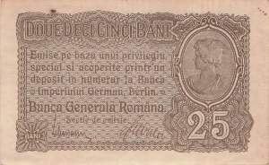 Rumänien 25 Bani ro.472b 1917